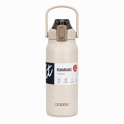 Dodge Stainless Steel Vacuum Flask 1.3L 1.7L | Hot Cold Travel Bottle