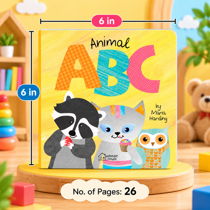 My First Board Books for Babies and Toddlers ABC Animals Flowers and Early Learning