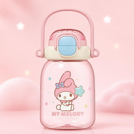 Character Design Dual-Drink Water Bottle with Carry Handle – 630ml & 700ml
