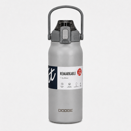 Dodge Stainless Steel Vacuum Flask 1.3L 1.7L | Hot Cold Travel Bottle