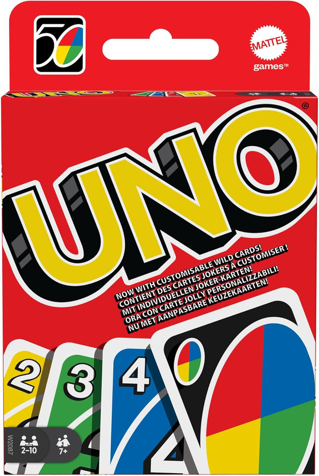 Mattel Card Games for Kids & Family – UNO + Flip, Pic Flip, DOS & ICONIC