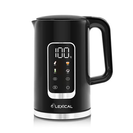 Lexical Germany 1.7L Electric Kettle | 2200W Rapid Boil | LED Touch Display | Temperature Control | EU Plug