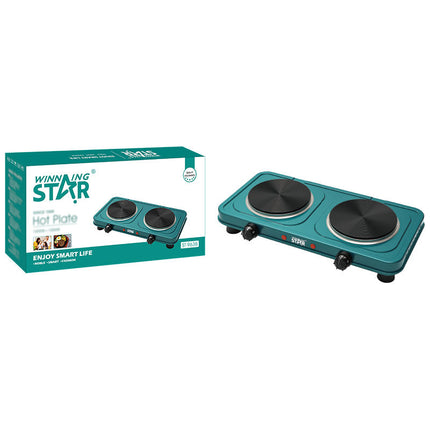 Winning Star Electric Hot Plate Collection – 1000W Single & Double Burner Portable Cooktops for Home, Office and Travel
