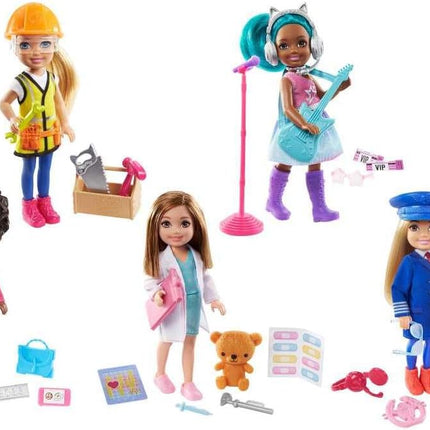 Barbie Chelsea You Can Be Anything Career Doll Assortment – Profession-Themed Small Doll (Styles May Vary) – GTN86