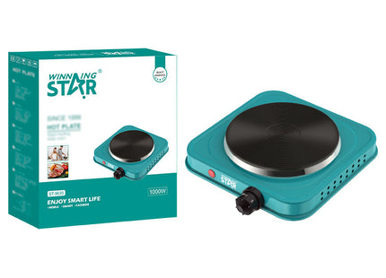 Winning Star Hot Plates Collection | Hot Plate 15.5cm 1000W EU Plug Silver 2 burners, 15.5cm + 15.5cm, Hot Plate 15.5cm 1000W UK Plug Silver 2 burners, 15.5cm + 15.5cm, Single Burner Hot Plate 15.5cm burner 1000W EU Plug Silver, Single Burner Hot...