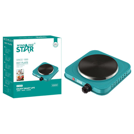 Winning Star Electric Hot Plate Collection – 1000W Single & Double Burner Portable Cooktops for Home, Office and Travel