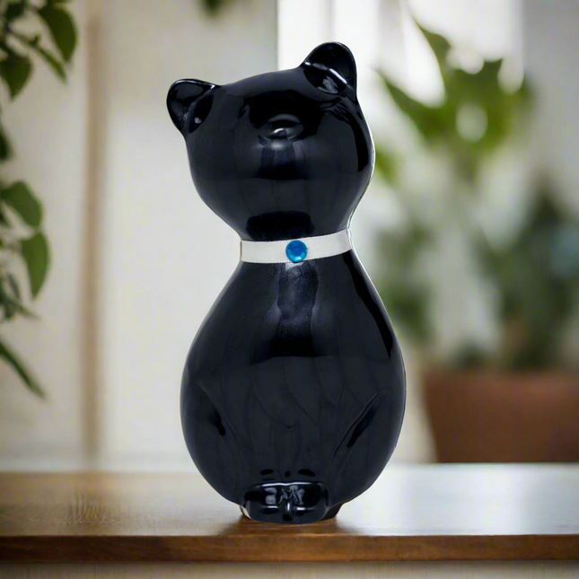 Royal Rapture Urn For Ashes Cremation Funeral Memorial Love Urns decorative Cat Kitty Figurine Pet Alloy 8.5" (RCM02)