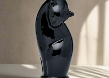 Royal Rapture Cat Kitty Figurine Pet Urn For Ashes Cremation Funeral Memorial Love Urns decorative Alloy 9" (RCM03)