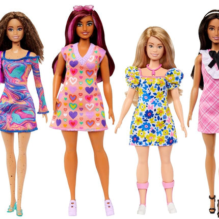 Barbie Fashionistas Doll Assortment – Diverse Fashion Dolls Celebrating Inclusivity (Styles May Vary) – FBR37