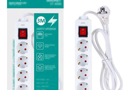 Winning Star Extension Sockets & Plug Adapters Collection | Power Socket Adapter 4 outlets 2500W 2 USB 1 Type-C 4 outlets + 2 USB + 1 Type-C, 3m cable, Power Socket Adapter 4 outlets 2500W EU Plug Silver 4 outlets, 5m cable, Power Socket Adapter...