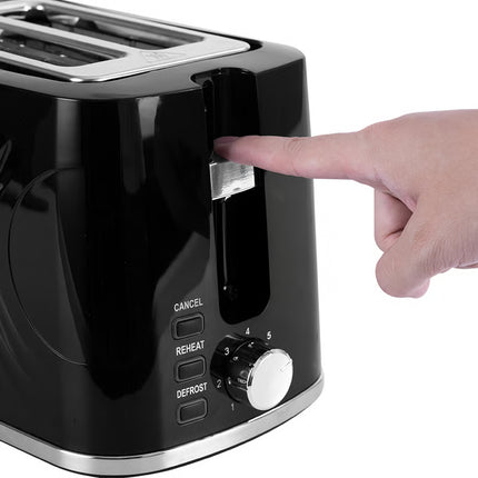 Lexical Germany 2-Slice Toaster | 900W Bread Toaster | 7 Browning Levels | EU Plug