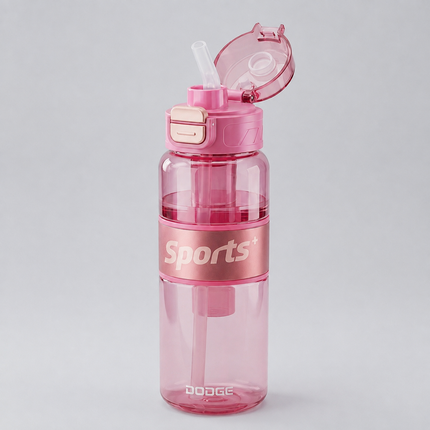 Dodge Plastic Sports Water Bottle 520ml 680ml 1.5L 2L Dual Drink Bottle