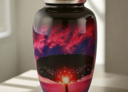Royal Rapture Urn for ashes Jar Cremation Funeral Memorial Love Urns Decorative Adult Human Child 10" Large (RJM09)