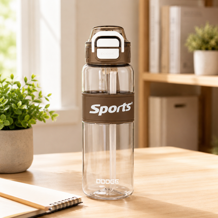 Dodge Plastic Sports Water Bottle 520ml 680ml 1.5L 2L Dual Drink Bottle