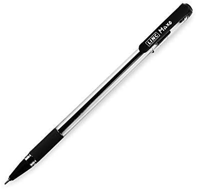 Linc Maxo Ballpoint Pens, BLACK, Pack of 10, Fine Point (0.7mm), Comfortable Grip, Everyday Pens for School Office Home Business