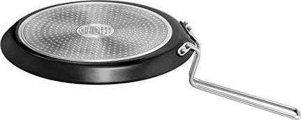 Hawkins Futura Hard Anodised Flat Tava (Griddle), 26 cm, Induction Base, Black