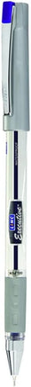 Linc Executive SL-500 Gel Pens, BLUE, Fine Point (0.55mm), Pack of 10, Comfortable Elastomeric Rubber Grip, Lubriflow Ink System, School Office Home Pens