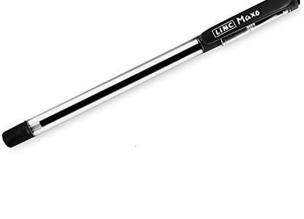 Kuličková pera Linc Maxo, ČERNÁ, Balení 10 ks, Jemný hrot (0,7 mm), Pohodlný úchop, Pera pro každodenní použití do školy, kanceláře, domácnosti i pro podnikání