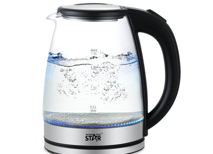 Winning Star Electric Kettles Collection | Electric Kettle 1.8L 1500W EU Plug Silver, Electric Kettle 1.8L 1500W UK Plug Silver, Glass Electric Kettle 1.8L 1500W EU Plug Silver, Glass Electric Kettle 1.8L 1500W UK Plug Silver | Models ST-6011,...
