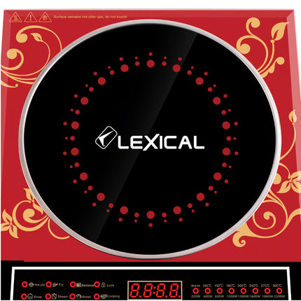 Lexical Germany Induction Cooktop | 2200W Portable Electric Cooktop | Touch Control | LED Display | EU Plug