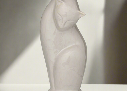 Royal Rapture Cat Kitty Figurine Pet Urn For Ashes Cremation Funeral Memorial Love Urns decorative Alloy 9" (RCM03)