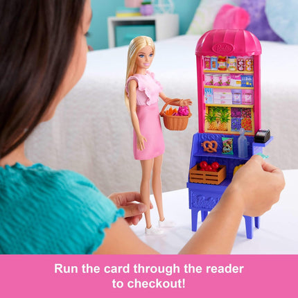 Barbie and Teresa Recipe for Friendship Fashion Doll & Playset – Malibu at the Market Theme with 11 Accessories Including Market Stand & Food | JCT05