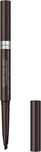 Rimmel London Brow This Way Fill & Sculpt Eyebrow Definer 003 Dark Brown | Dual-Ended Brow Pencil with Spoolie