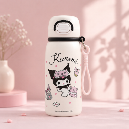 Character Design Dual-Drink Water Bottle with Carry Handle – 630ml & 700ml