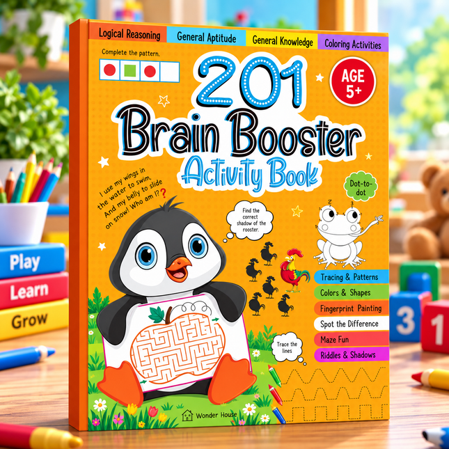 Kids Activity Books Maths Puzzles Games Learning and Educational Activities