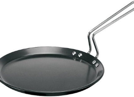Hawkins Futura Hard Anodised Flat Tava 22 cm & 26 cm, Thick Base Roti Tawa with 4.06 mm and 4.88 mm Thickness, Black