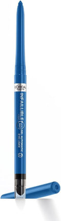 L'Oréal Paris Infallible Grip 36H Gel Automatic Eyeliner Electric Blue Long-Lasting, Smudge-Proof & Waterproof Kajal Pencil, Smooth Glide, Intense Color Payoff
