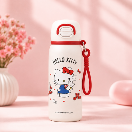 Character Design Dual-Drink Water Bottle with Carry Handle – 630ml & 700ml