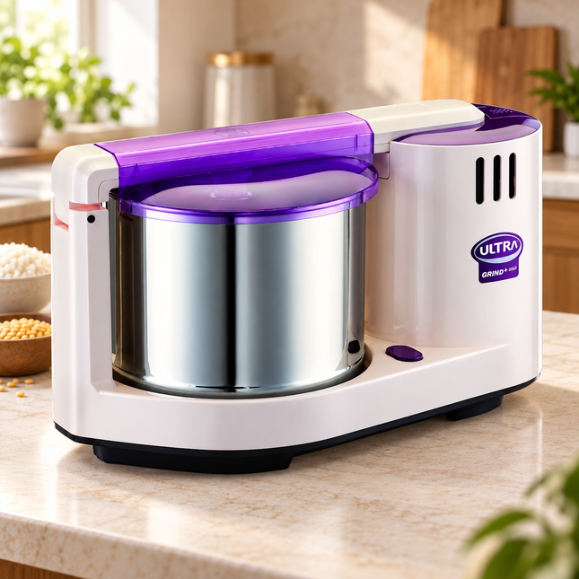 Ultra Grind Plus Gold 2L Table Top Wet Grinder 110V with Atta Kneader for Idli Dosa Batter