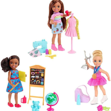 Barbie Chelsea You Can Be Anything Career Doll Assortment – Profession-Themed Small Doll (Styles May Vary) – GTN86