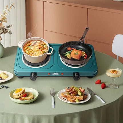 Winning Star Electric Hot Plate Collection – 1000W Single & Double Burner Portable Cooktops for Home, Office and Travel