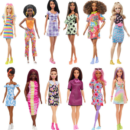 Barbie Fashionistas Doll Assortment – Diverse Fashion Dolls Celebrating Inclusivity (Styles May Vary) – FBR37