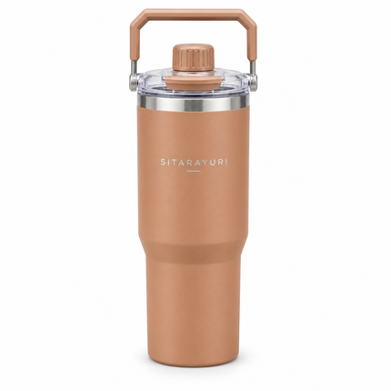 Sitarayuri Triple  Hot & Cold Drink Insulated Tumbler 600ml 900ml Travel Office Sports