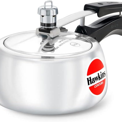 Hawkins Contura Aluminium Pressure Cooker 1.5L to 6.5L Silver Cooker for Gas and Electric Stove