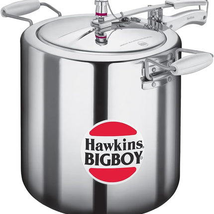 Hawkins Bigboy Pressure Cooker 14L 18L 22L Aluminium Large Capacity Cooker for Bulk Cooking