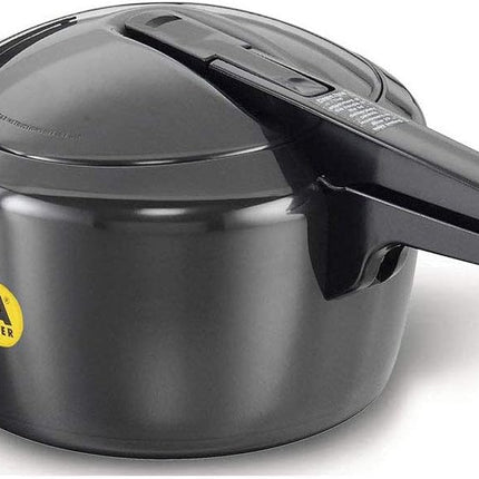 Futura by Hawkins Hard Anodized Pressure Cooker 2L to 9L Black Cooker for Everyday Cooking