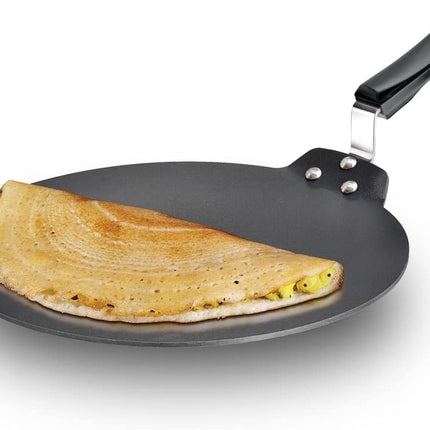 Hawkins Hard Anodized Non Stick Tava 3L and 5L Aluminium Griddle with 4.88mm Heavy Gauge Body