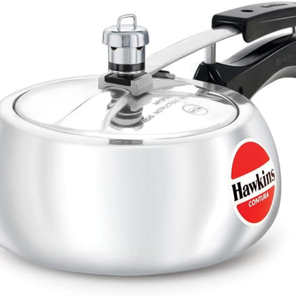 Hawkins Contura Aluminium Pressure Cooker 1.5L to 6.5L Silver Cooker for Gas and Electric Stove