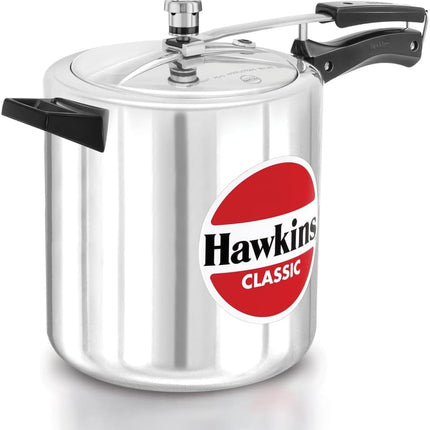 Hawkins Classic Aluminium Pressure Cooker 1.5L to 10L Silver Cooker with Pressure Regulator