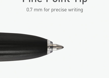 Zatahovací gelová pera Pentonic GR-T, 10 ks, černý inkoust, 0,7 mm jemný hrot, hladké psaní pro deník, poznámky, kancelář a školu (1002363)