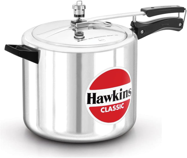 Hawkins Classic Aluminium Pressure Cooker for Kitchen | Gas & Induction Compatible | Durable Safety Valve | India