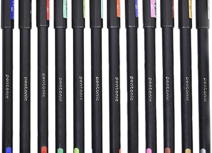 Pentonic vícesložkové gelové pero s pevným pouzdrem (0.6 mm 1.0 mm, sada 12 ks), balení 1 ks