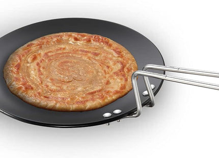 Futura Hard Anodised Concave Tawa with Steel Handle – Premium Non-Stick Griddle for Roti, Chapati & Paratha