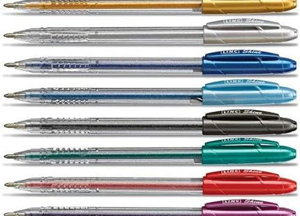 Linc 10 x třpytivé gelové pera Shine GLITTER Gel Pens 0,7 mm JEMNÝ hrot 10 barev