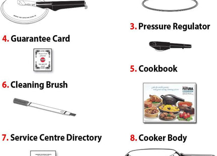Hawkins Futura 5.5 Litre Induction Pressure Cooker, Stainless Steel Inner Lid Cooker, Silver