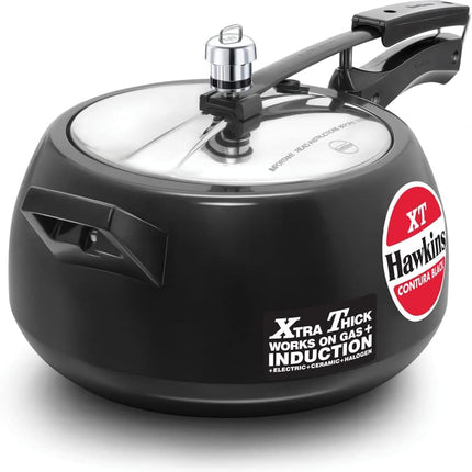 Hawkins Contura Xtra Thick Hard Anodized Pressure Cooker 1.5L to 6.5L Induction Gas Electric Compatible